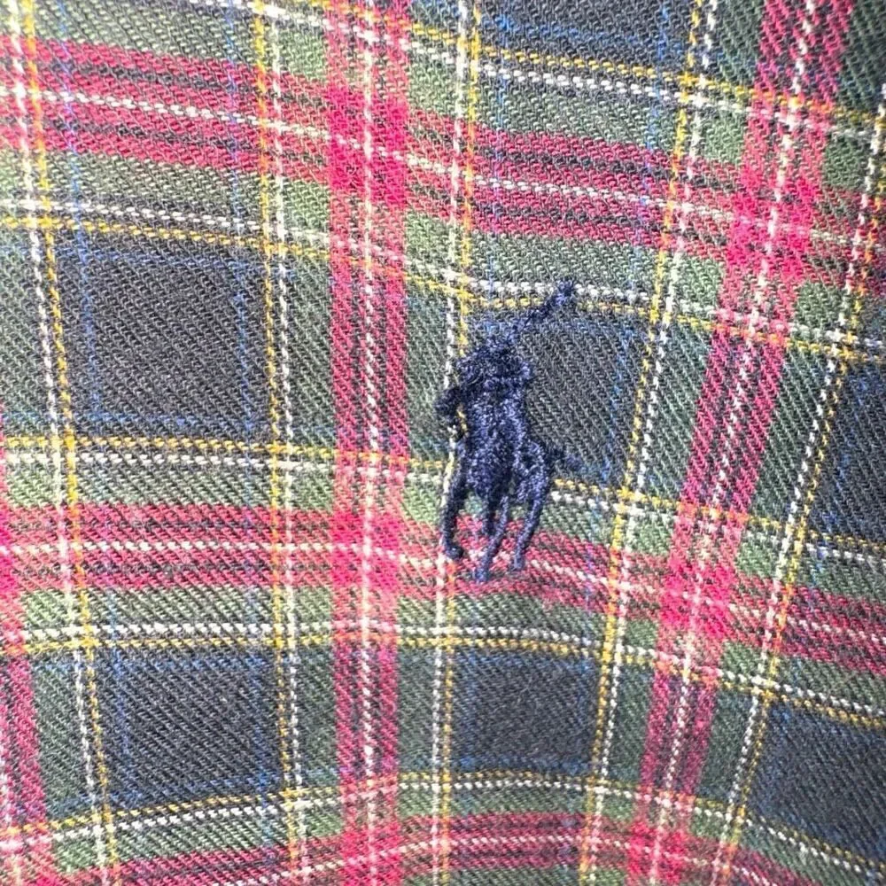70s Polo Ralph Lauren Made in USA Flannel Button Down Shirt S